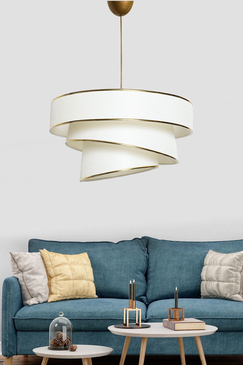 Lustra, Couper - Gold, FullHouse, 40 x 40 x 72 cm, 1 x E27, 60W, auriu - imagine 4